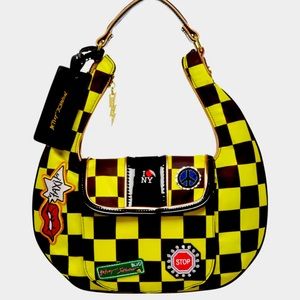 NWT BETSEY JOHNSON TAXI CAB CO SHOULDER BAG